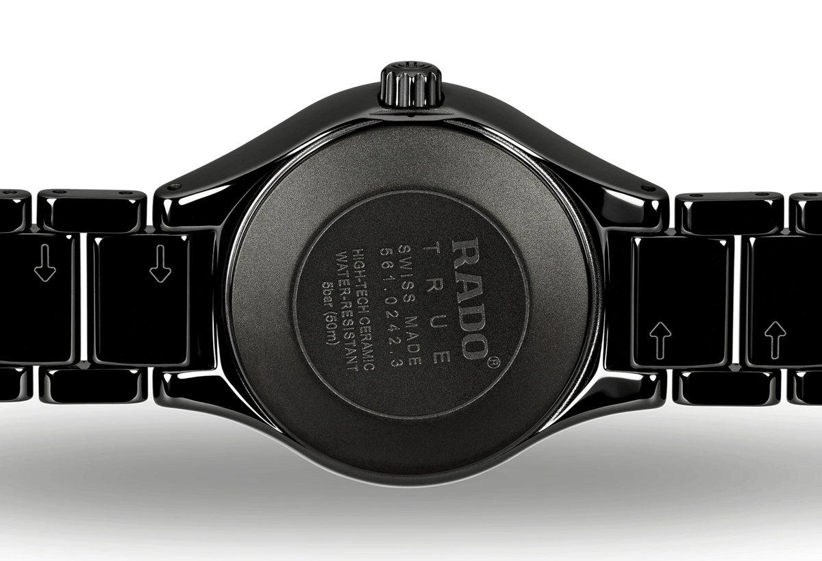 Женские механический с автоподзаводом часы Rado True 561.0242.3.073 черный керамика — Изображение 5