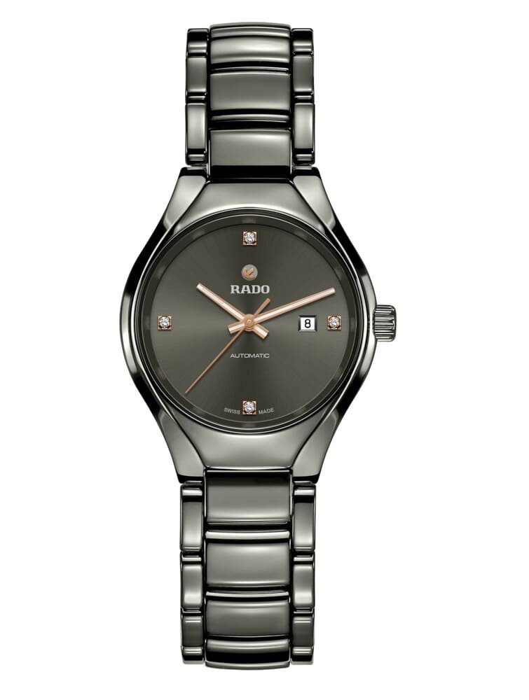 Женские механический с автоподзаводом часы Rado True 561.0243.3.071 серый плазменная керамика + титан — Изображение 1
