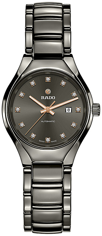 Женские механический с автоподзаводом часы Rado True 561.0243.3.073 черный плазменная керамика — Изображение 1