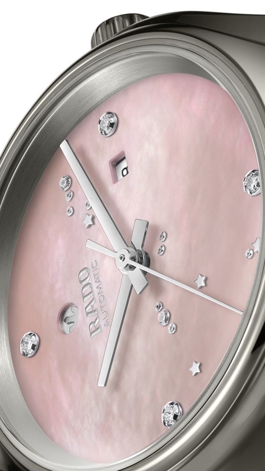 Женские механический с автоподзаводом часы Rado True 561.0243.3.083 розовый плазменная керамика — Изображение 3