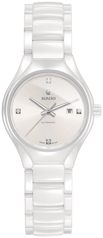 Женские механический с автоподзаводом часы Rado True 561.0244.3.071 белый керамика — Изображение 1
