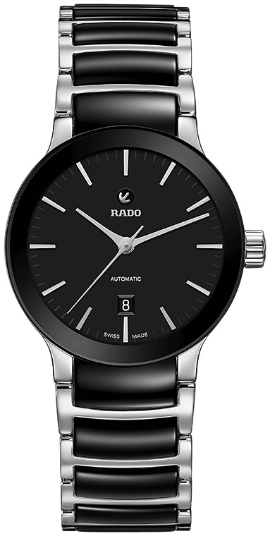 Женские механический с автоподзаводом часы Rado Centrix 561.6009.3.017 черный нержавеющая сталь + керамика — Изображение 1