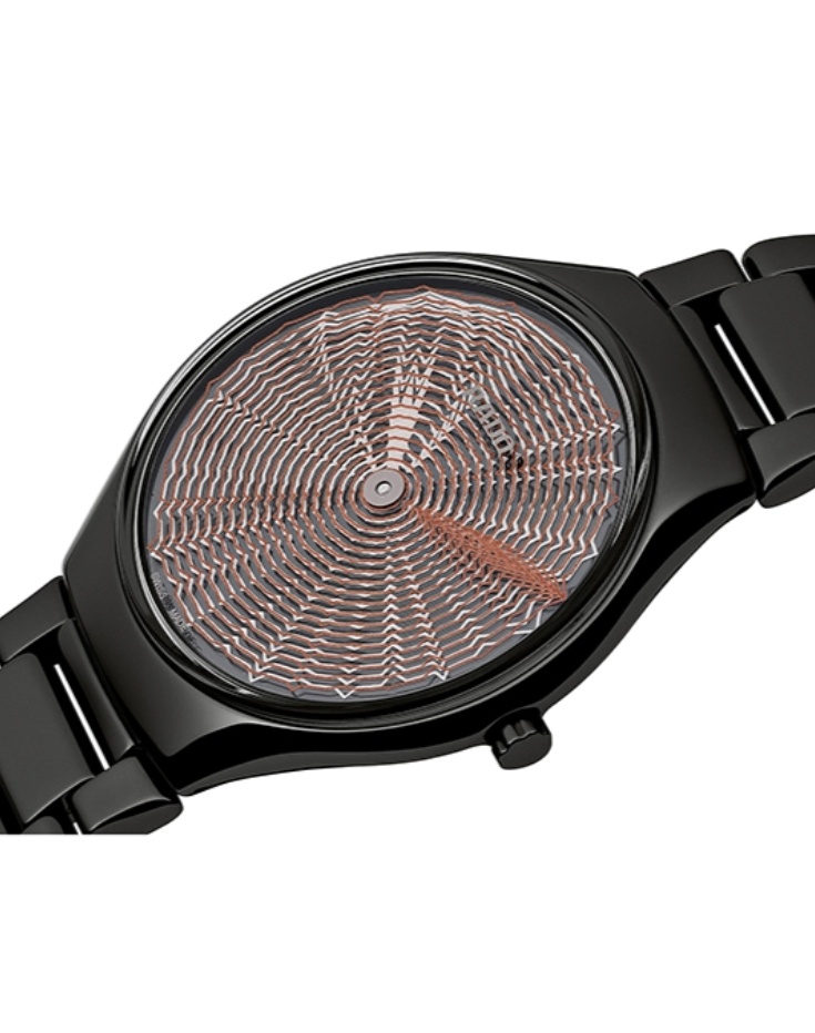 Унисекс механический с автоподзаводом часы Rado True Thinline 629.0969.3.018 серебристый керамика — Изображение 3
