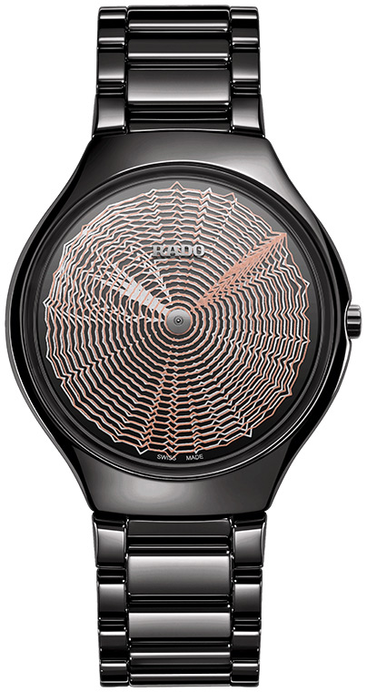 Унисекс механический с автоподзаводом часы Rado True Thinline 629.0969.3.018 серебристый керамика — Изображение 1