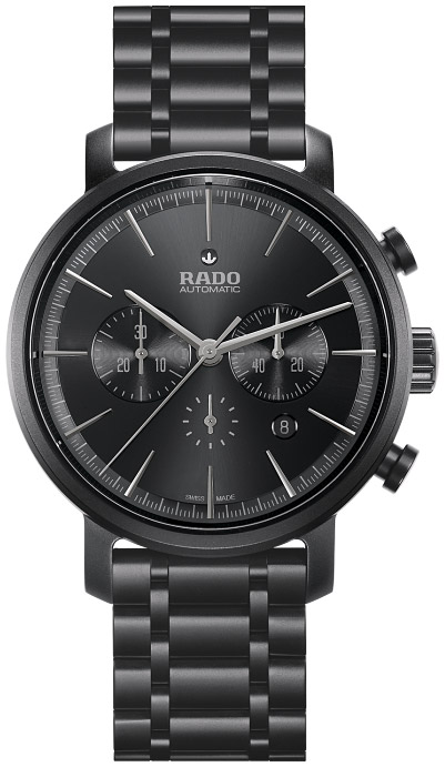 Мужские механический хронограф с автоподзаводом часы Rado DiaMaster 650.0090.3.019 черный керамика — Изображение 1