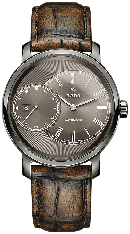 Мужские механический с автоподзаводом часы Rado DiaMaster 657.0129.3.431 черный кожа — Изображение 1