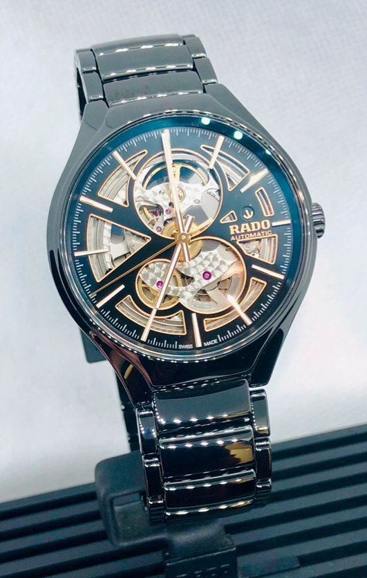 RADO True Automatic Open Heart Plasma High-tech Ceramic Watch R27100162 -  First Class Watches™