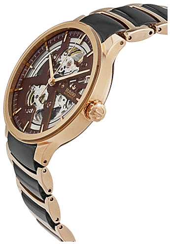 Мужские механический с автоподзаводом часы Rado Centrix 734.0181.3.031 коричневый нержавеющая сталь + pvd + керамика — Изображение 2