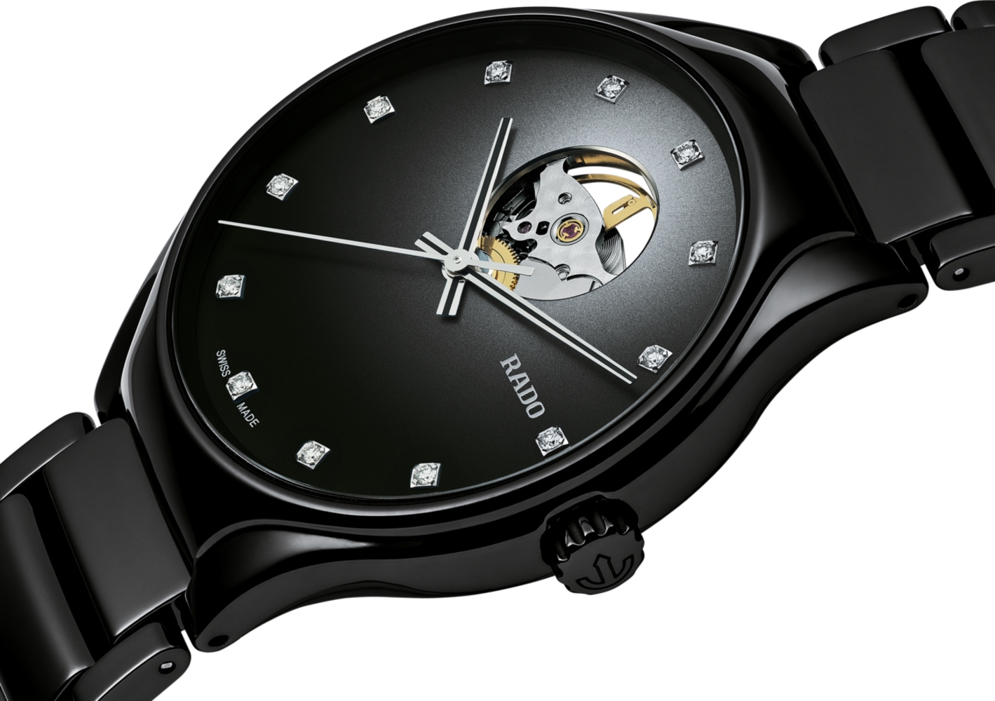 Унисекс автоматический часы Rado True 734.6107.3.073 черный высокотехнологичная керамика — Изображение 2