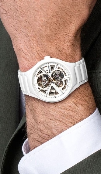 Унисекс часы Rado True 734.6115.3.092, механизм механический с автоподзаводом, циферблат белый, браслет керамический — Изображение 2