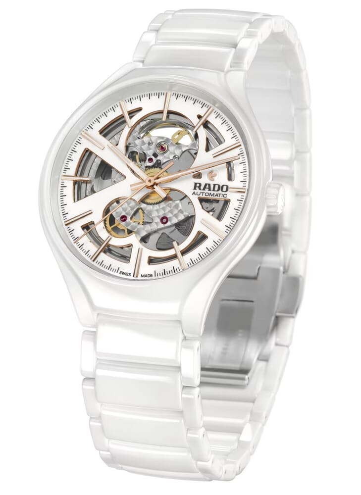 Унисекс часы Rado True 734.6115.3.092, механизм механический с автоподзаводом, циферблат белый, браслет керамический — Изображение 8