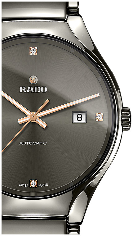 Мужские механический с автоподзаводом часы Rado True 763.0057.3.071 черный плазменная керамика — Изображение 2