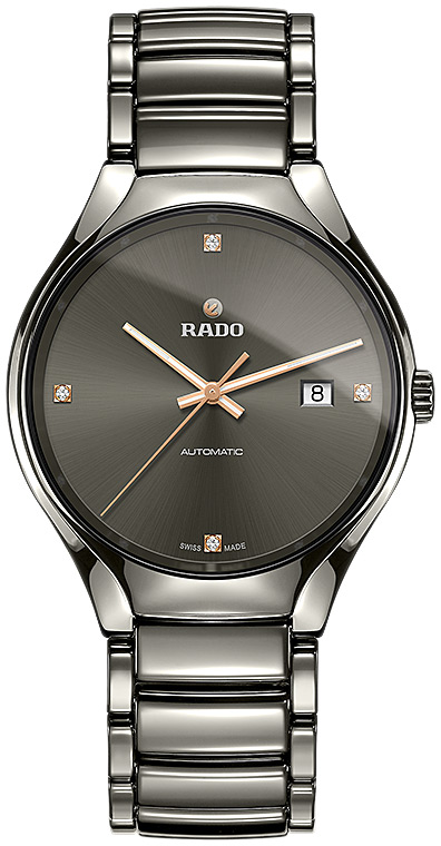 Мужские механический с автоподзаводом часы Rado True 763.0057.3.071 черный плазменная керамика — Изображение 1