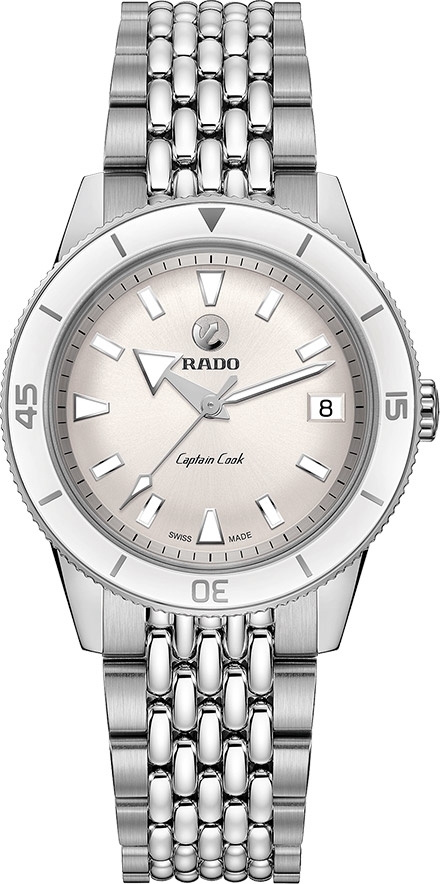 Женские механический с автоподзаводом часы Rado Captain Cook 763.0500.3.001 белый нержавеющая сталь — Изображение 1