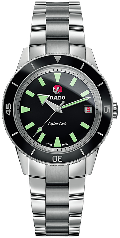 Женские механический с автоподзаводом часы Rado Captain Cook 763.0500.3.015 черный нержавеющая сталь — Изображение 1