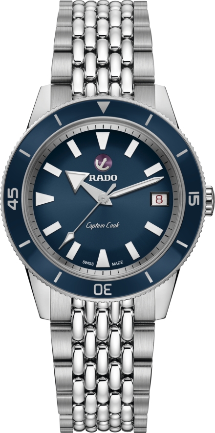 Женские механический с автоподзаводом часы Rado Captain Cook 763.0500.3.020 синий нержавеющая сталь — Изображение 1