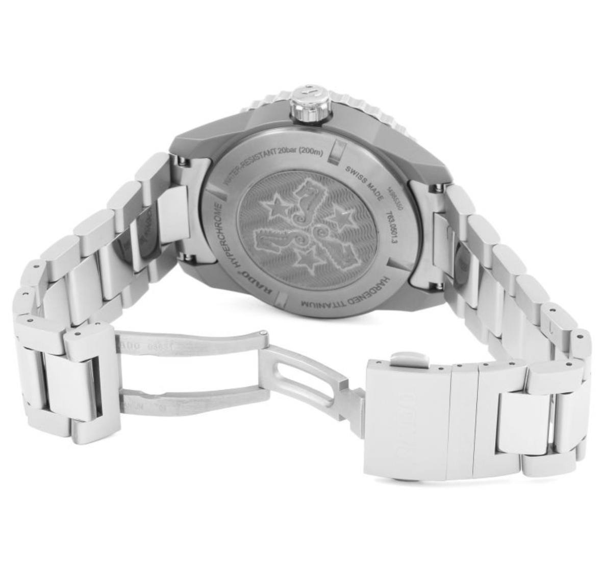 Мужские механический с автоподзаводом часы Rado Captain Cook 763.0501.3.015 черный титан — Изображение 4