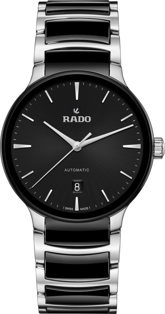 Унисекс механический с автоподзаводом часы Rado Centrix 763.6018.3.015 черный керамический — Изображение 1