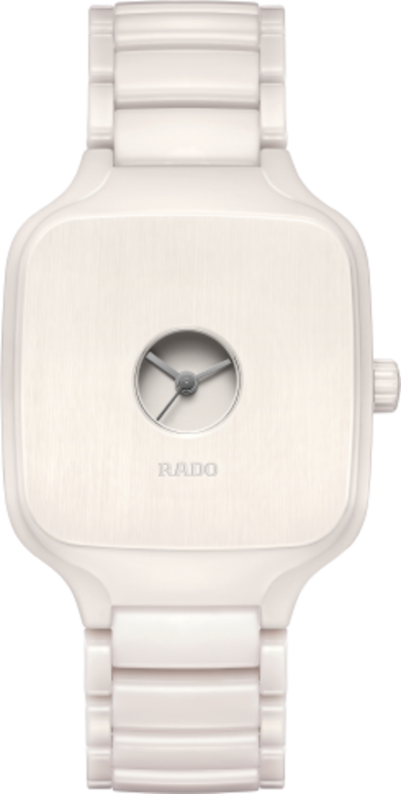 Унисекс механический с автоподзаводом часы Rado True Square 763.6076.3.001 белый керамика — Изображение 1