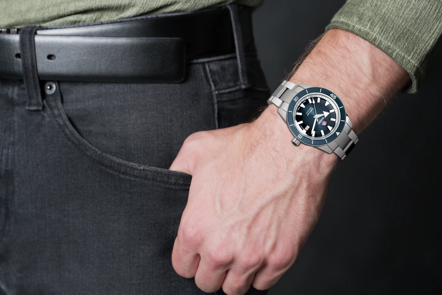 Мужские механический с автоподзаводом часы Rado Captain Cook 763.6105.3.020 синий нержавеющая сталь — Изображение 5