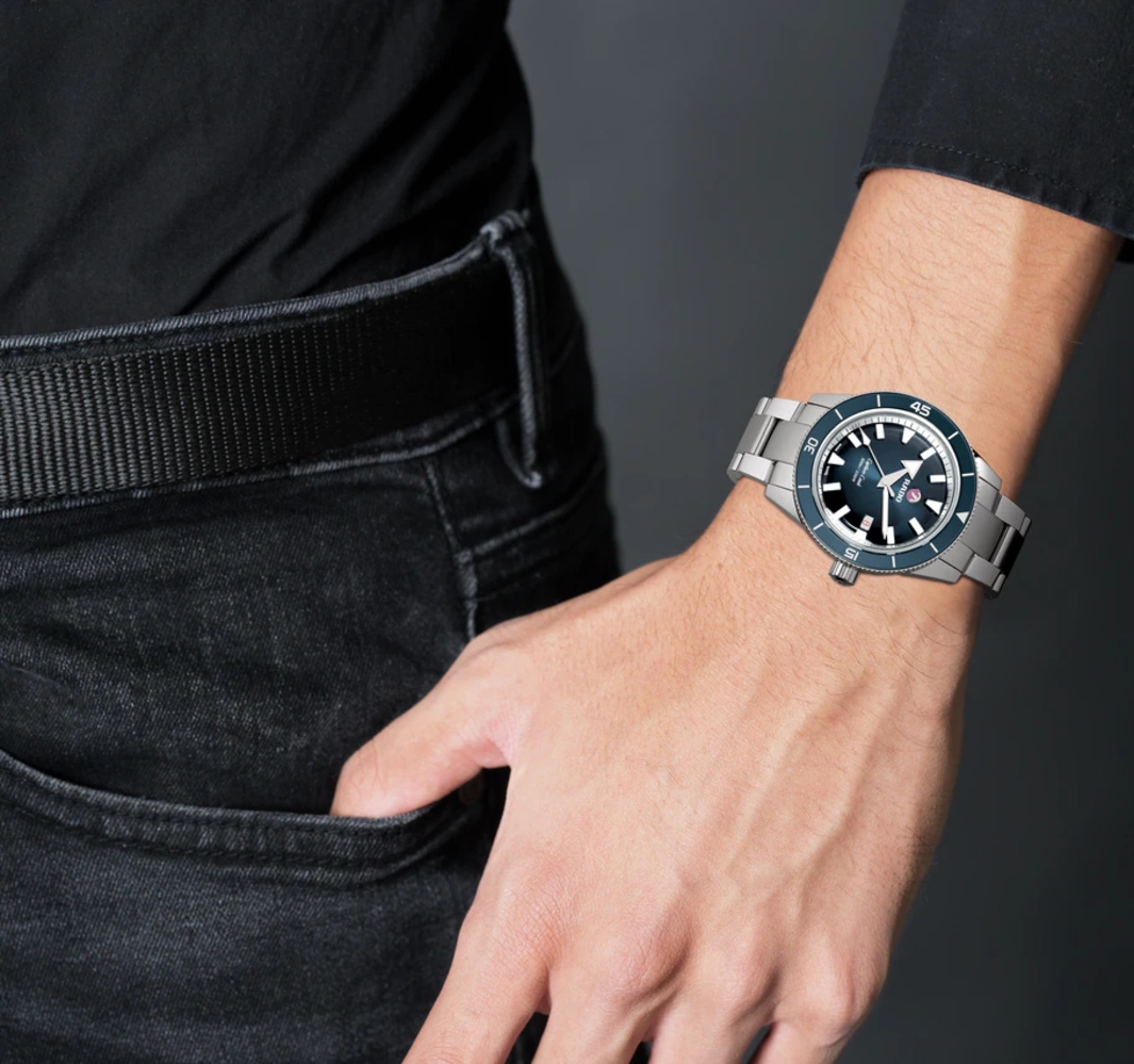 Мужские механический с автоподзаводом часы Rado Captain Cook 763.6105.3.020 синий нержавеющая сталь — Изображение 6