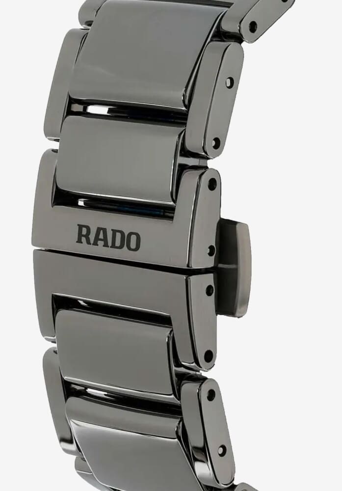 Унисекс механический с автоподзаводом часы Rado True 763.6110.3.010 черный керамика — Изображение 5