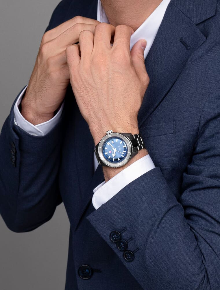 Мужские механический с автоподзаводом часы Rado Captain Cook 763.6144.3.020 синий плазменная керамика — Изображение 3