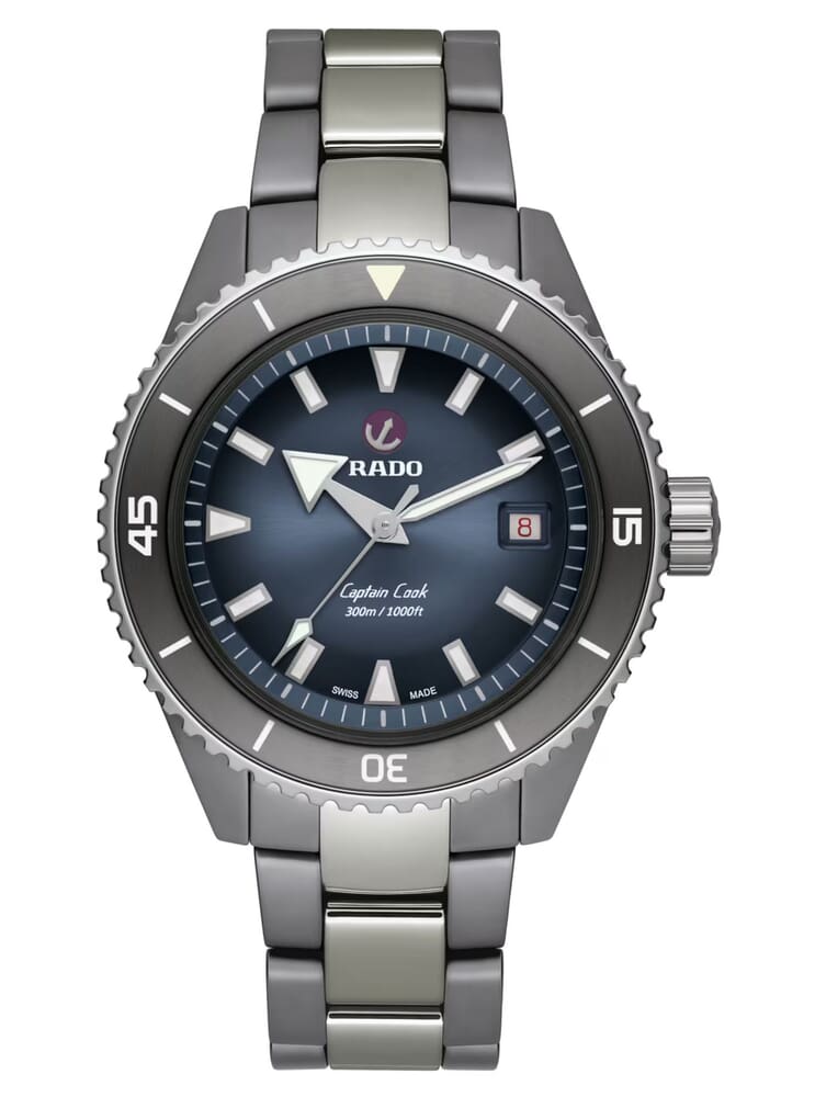 Мужские механический с автоподзаводом часы Rado Captain Cook 763.6144.3.020 синий плазменная керамика — Изображение 1