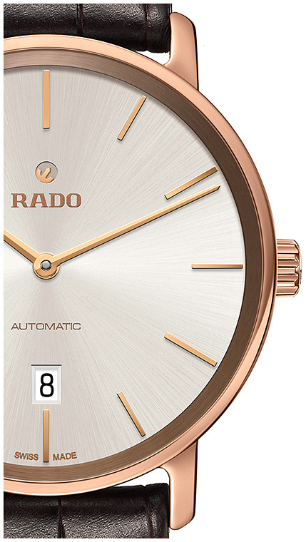 Мужские механический с автоподзаводом часы Rado DiaMaster 766.6068.3.402 серебристый кожа — Изображение 2