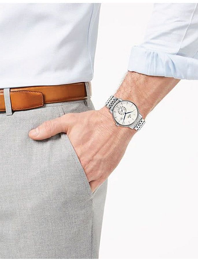 Мужские часы Rado Coupole Classic 773.3880.4.001, механизм механический хронометр с автоподзаводом, циферблат белый, браслет нержавеющая сталь — Изображение 3
