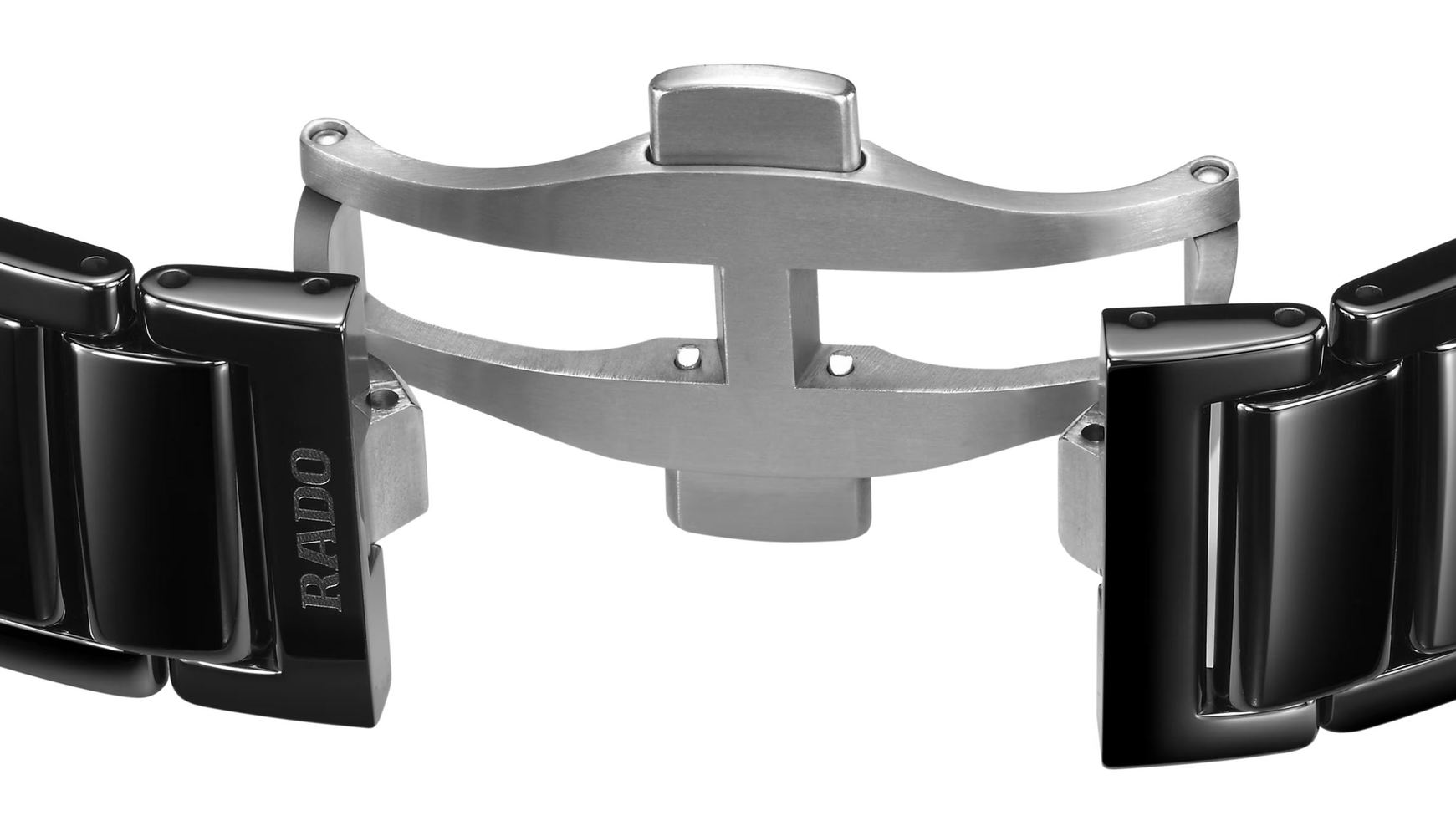 Унисекс механический с автоподзаводом часы Rado True Square 808.6124.3.016 черный керамика — Изображение 5