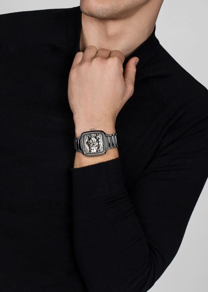 Унисекс механический с автоподзаводом часы Rado True Square 808.6125.3.015  керамика — Изображение 6