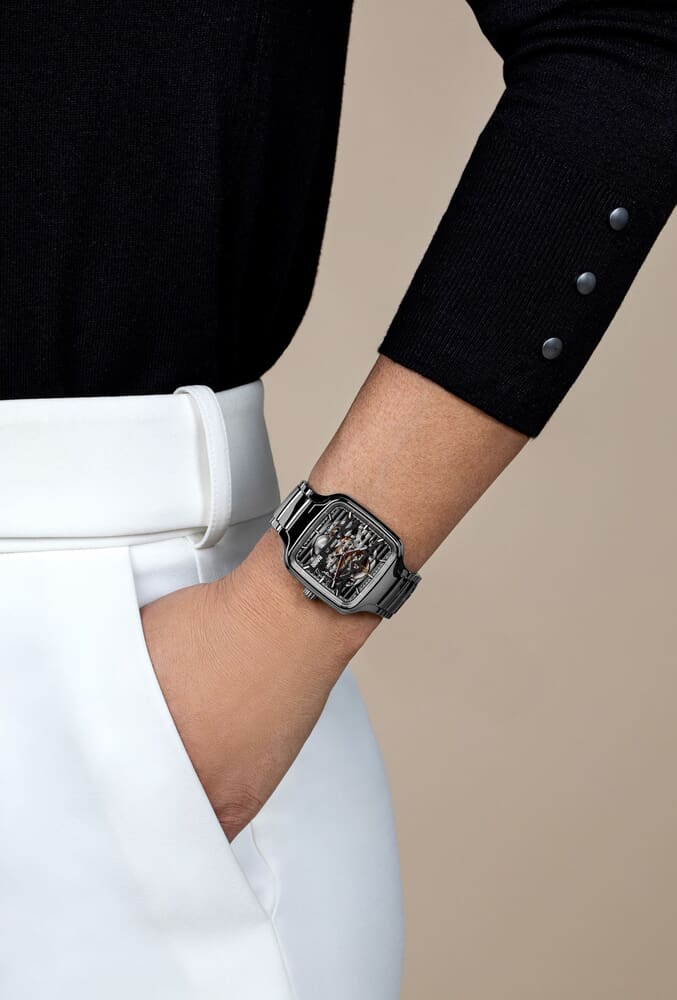 Унисекс механический с автоподзаводом часы Rado True Square 808.6125.3.015  керамика — Изображение 7