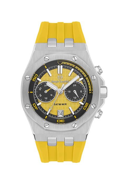 Мужские часы Sergio Tacchini Coast Life ST.1.10447-4, механизм кварцевый, циферблат желтый, браслет силикон — Изображение 1