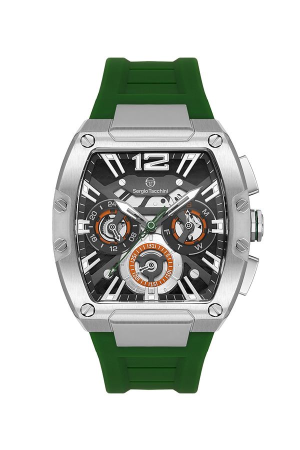 Мужские часы Sergio Tacchini Heritech  ST.3.10003-3, механизм кварцевый, циферблат черный, браслет силикон — Изображение 1