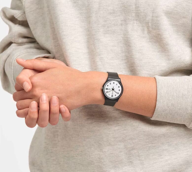 Унисекс часы Swatch Classic GB743-S26, механизм кварцевый, циферблат белый, браслет  — Изображение 3