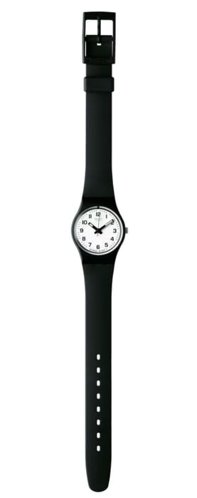Унисекс часы Swatch None LB153, механизм кварцевый, циферблат белый, браслет полимер — Изображение 2