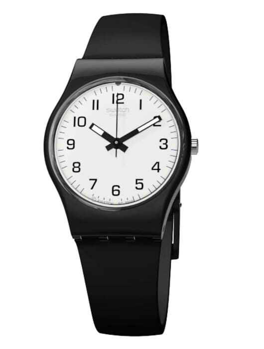 Унисекс часы Swatch None LB153, механизм кварцевый, циферблат белый, браслет полимер — Изображение 6