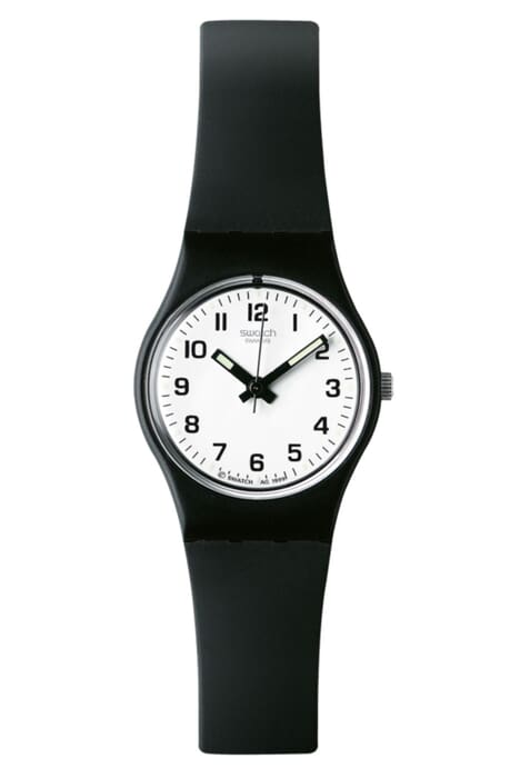 Унисекс часы Swatch None LB153, механизм кварцевый, циферблат белый, браслет полимер — Изображение 1