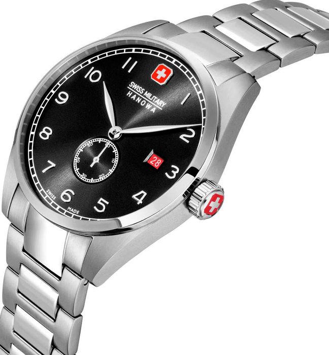 Мужские часы Swiss Military Hanowa Lynx SMWGH0000704, механизм кварцевый, циферблат черный, браслет нержавеющая сталь — Изображение 2