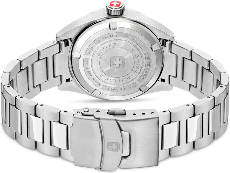 Мужские часы Swiss Military Hanowa Lynx SMWGH0000704, механизм кварцевый, циферблат черный, браслет нержавеющая сталь — Изображение 3
