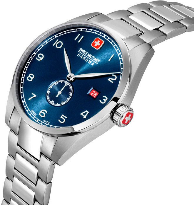 Мужские часы Swiss Military Hanowa Lynx SMWGH0000705, механизм кварцевый, циферблат синий, браслет нержавеющая сталь — Изображение 2
