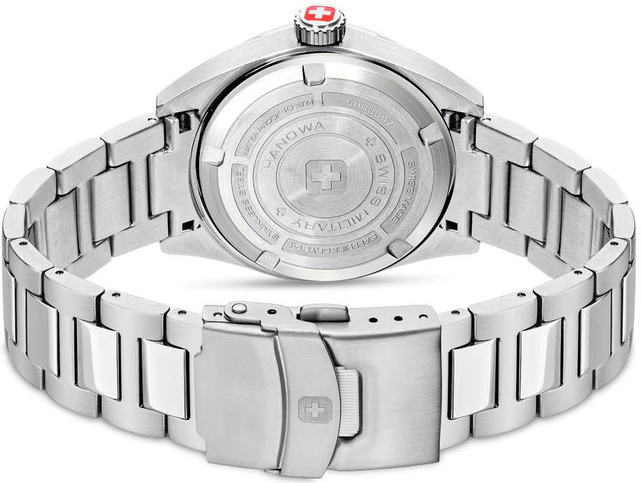 Мужские часы Swiss Military Hanowa Lynx SMWGH0000705, механизм кварцевый, циферблат синий, браслет нержавеющая сталь — Изображение 3