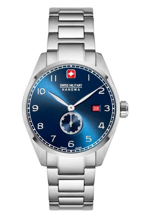 Мужские часы Swiss Military Hanowa Lynx SMWGH0000705, механизм кварцевый, циферблат синий, браслет нержавеющая сталь — Изображение 1