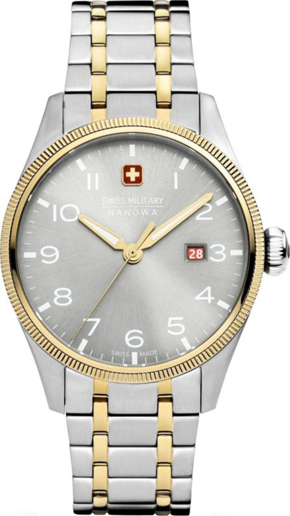 Мужские часы Swiss Military Hanowa Thunderbolt SMWGH0000860, механизм кварцевый, циферблат серый, браслет нержавеющая сталь — Изображение 1
