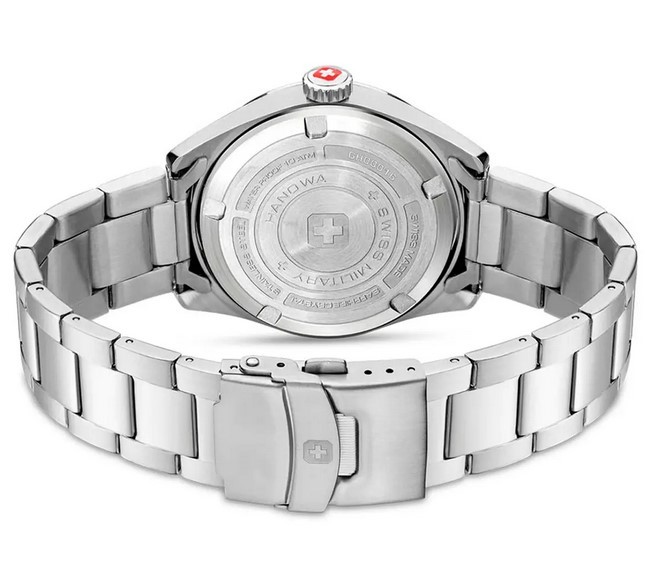 Мужские часы Swiss Military Hanowa Roadrunner SMWGH0001601, механизм кварцевый, циферблат черный, браслет hержавеющая сталь — Изображение 3