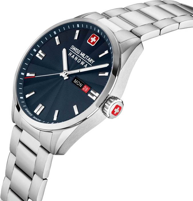 Мужские часы Swiss Military Hanowa Roadrunner Maxed SMWGH0001602, механизм кварцевый, циферблат синий, браслет нержавеющая сталь — Изображение 2