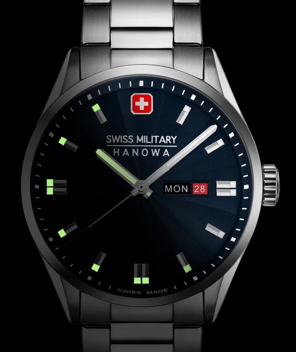 Мужские часы Swiss Military Hanowa Roadrunner Maxed SMWGH0001602, механизм кварцевый, циферблат синий, браслет нержавеющая сталь — Изображение 5