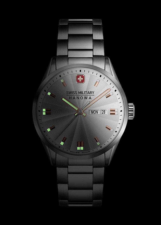 Мужские часы Swiss Military Hanowa Roadrunner SMWGH0001604, механизм кварцевый, циферблат серебристый, браслет нержавеющая сталь — Изображение 3