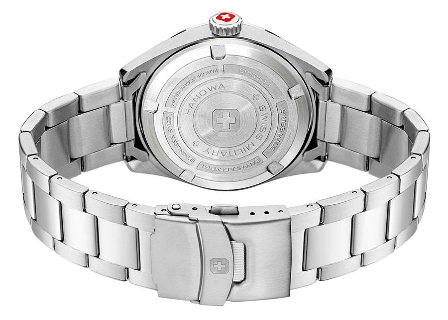 Мужские часы Swiss Military Hanowa Roadrunner SMWGH0001604, механизм кварцевый, циферблат серебристый, браслет нержавеющая сталь — Изображение 6